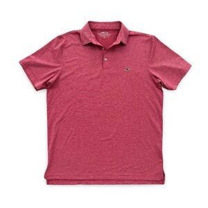 Vineyard Vines Men’s On the Go Sankaty Polo Short‎ Sleeve salmon/red size Medium